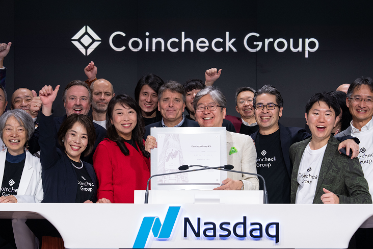 (Coincheck Group N.V. celebrates its Nasdaq listing)
