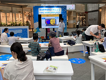 （森ビル主催KIDS’ WORKSHOP 2023 「みんなでレジャーランドを作ろう！～投資家を見つけて、大好きなアトラクションを！～」2023年8月））